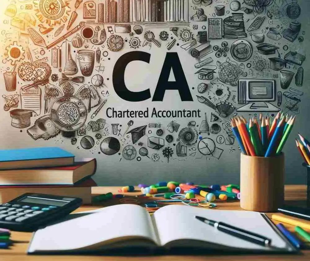 Chartered Accountant workspace illustration